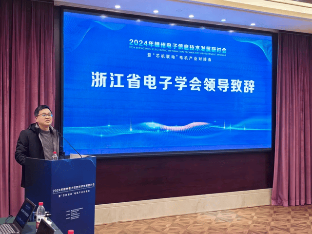 2024年嵊州电子信息技术发展研讨会暨“芯机联动”电机产业对接会成功召开(图2)